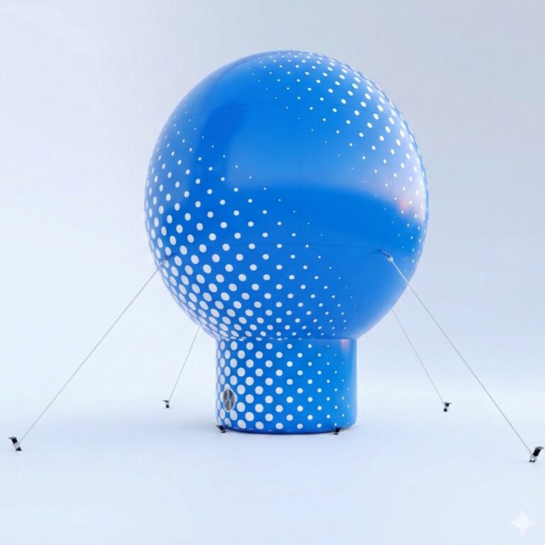Balon reklamowy pneumatyczny Ball – klasyczny dmuchany balon kulisty z logo na targi i eventy zewnętrzne