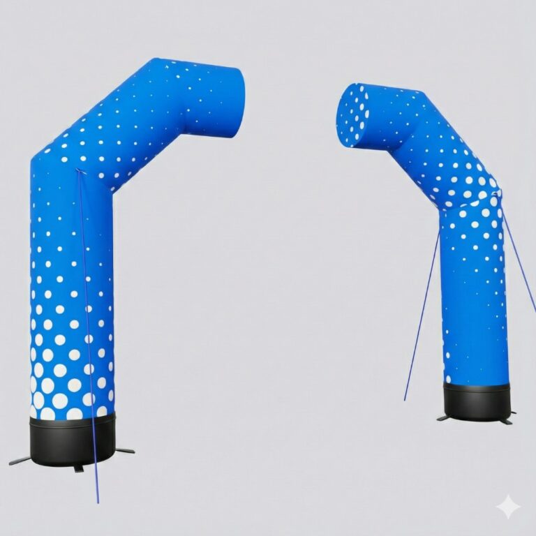 Półbrama reklamowa pneumatyczna Pulsair – dmuchana brama promocyjna do oznaczenia strefy start/meta