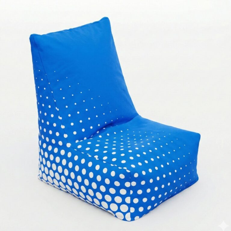 Fotel reklamowy Bean bag Classic – klasyczny fotel typu worek (pufa) z nadrukiem na strefy chillout