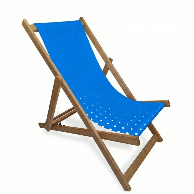 Leżak reklamowy PRIMO – wysokiej jakości leżak promocyjny z nadrukiem na eventy zewnętrzne