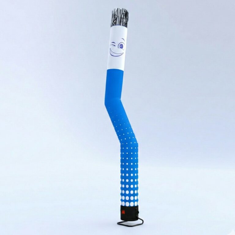 Sky Tube reklamowy – dmuchana rura pionowa z nadrukiem (do zwiększenia widoczności na zewnątrz)