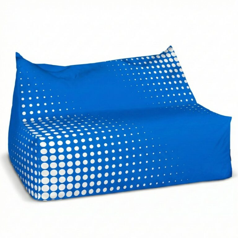 Sofa reklamowa Bean Bag – dwuosobowa pufa worek z logo dla stref chillout i spotkań
