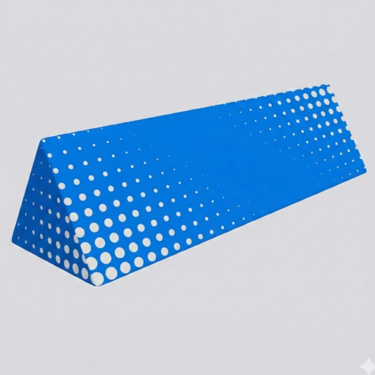 Trójkąty reklamowe modułowe – trójstronny display reklamowy z nadrukiem (widoczność 360 stopni)