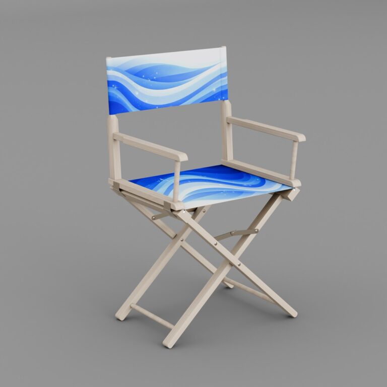 Krzesło reżyserskie drewniane Kino